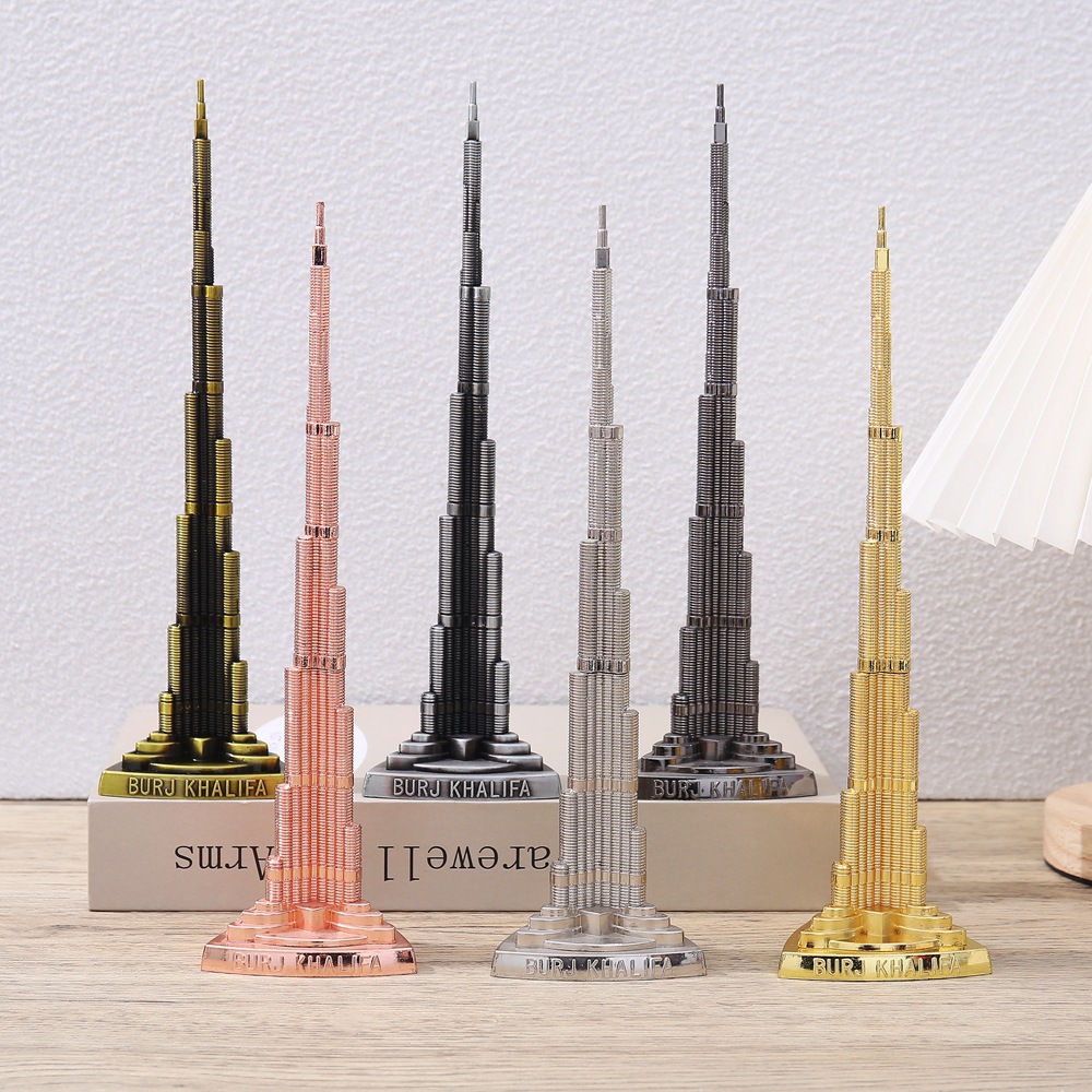 Home Office Dubai - Wereldberoemd bouwmodel, Dubai Burj Khalifa ornamenten,