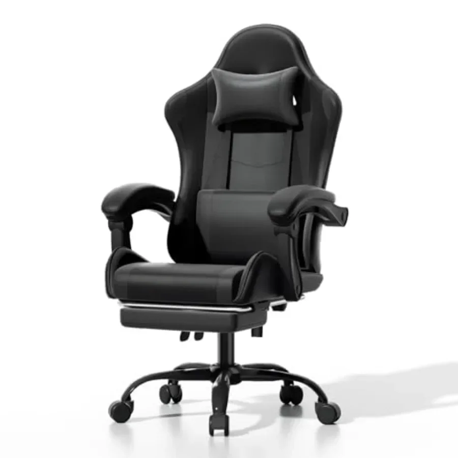 Ergonomic Office Chair - Ergonomische gamingstoel met voetensteun, geschikt voor