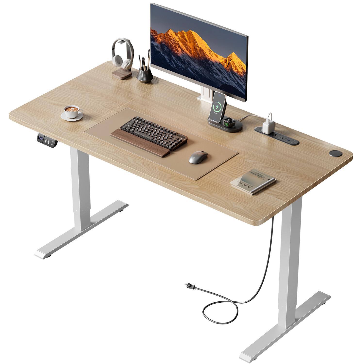 Home Office Work Table - NEBMAAX Elektrisch verstelbaar bureau, in hoogte