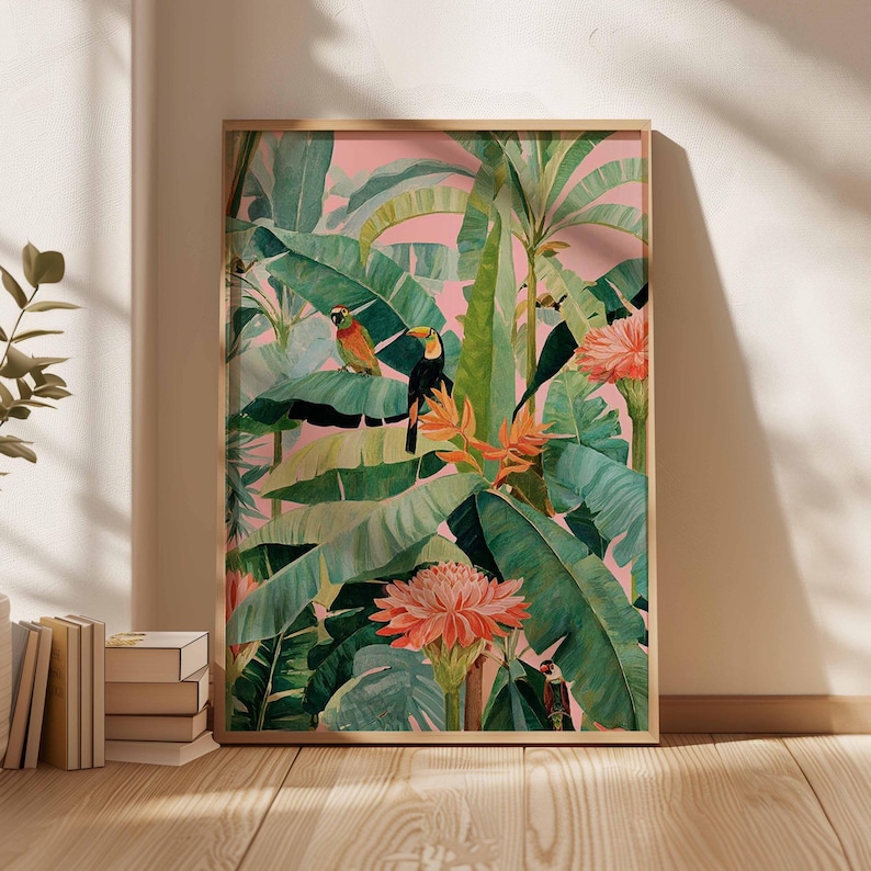 1pc Retro Tropische Canvas Pos - Home Office Or recensie en prijs