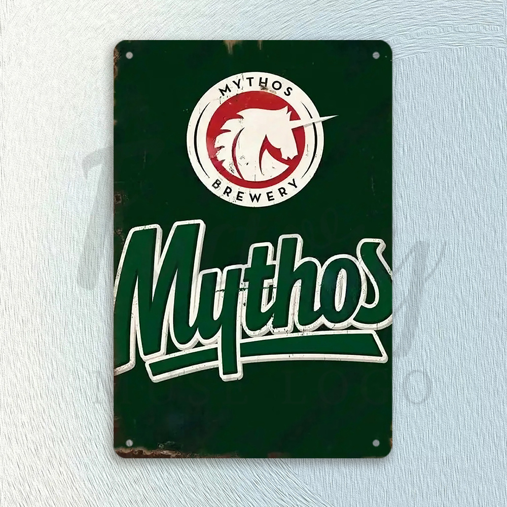 Mythos Brewery Vintage metalen - Home Office Logo recensie en prijs