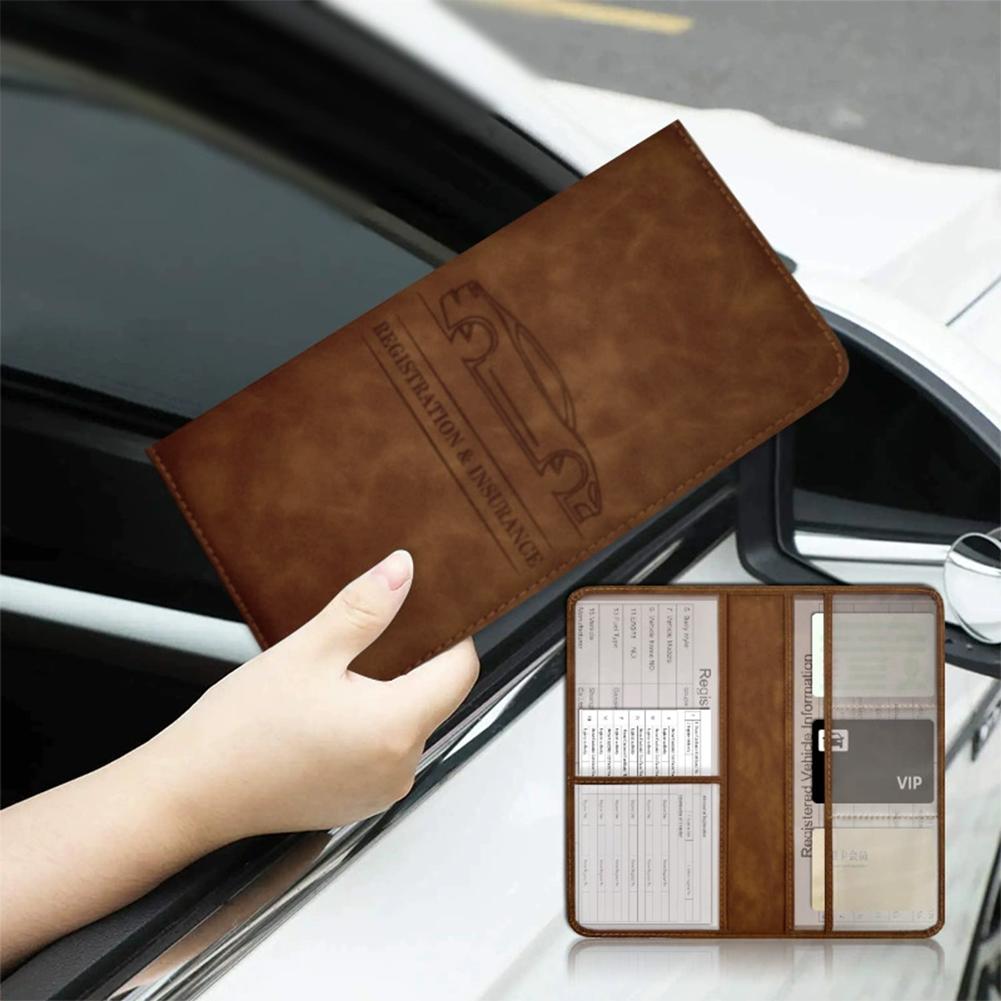 Autoportemonnee van PU-leer vo - Document Holder Stand recensie en prijs