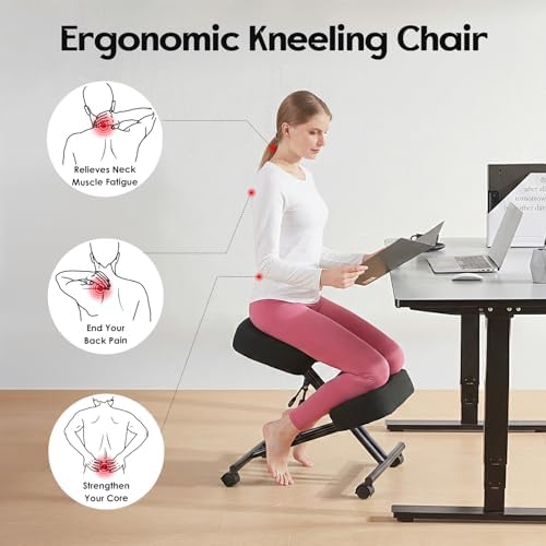 Knielstoel van linnen, ergonom - Ergonomic Office Chair recensie en prijs