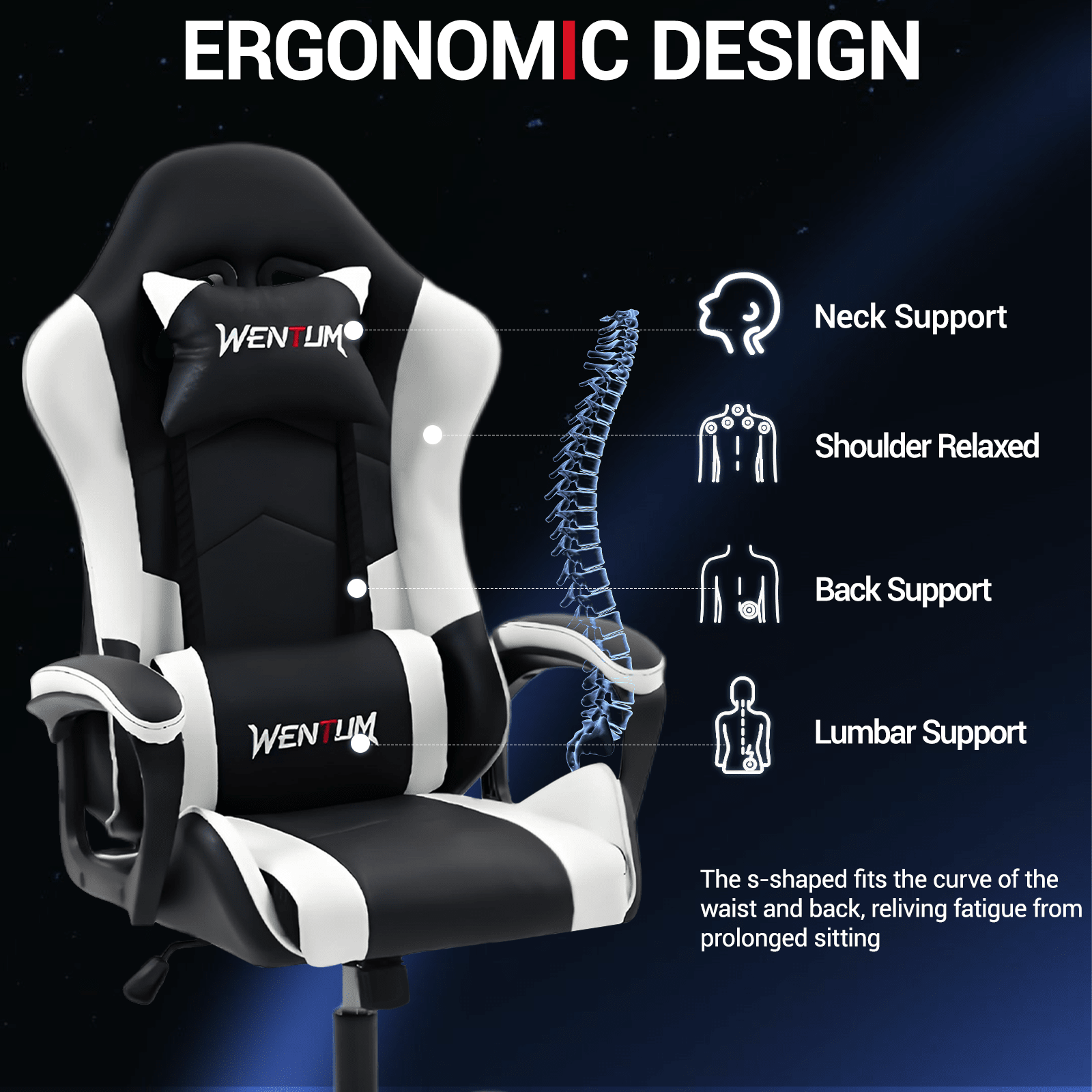 Ergonomische gamingstoel, race - Ergonomic Office Chair recensie en prijs